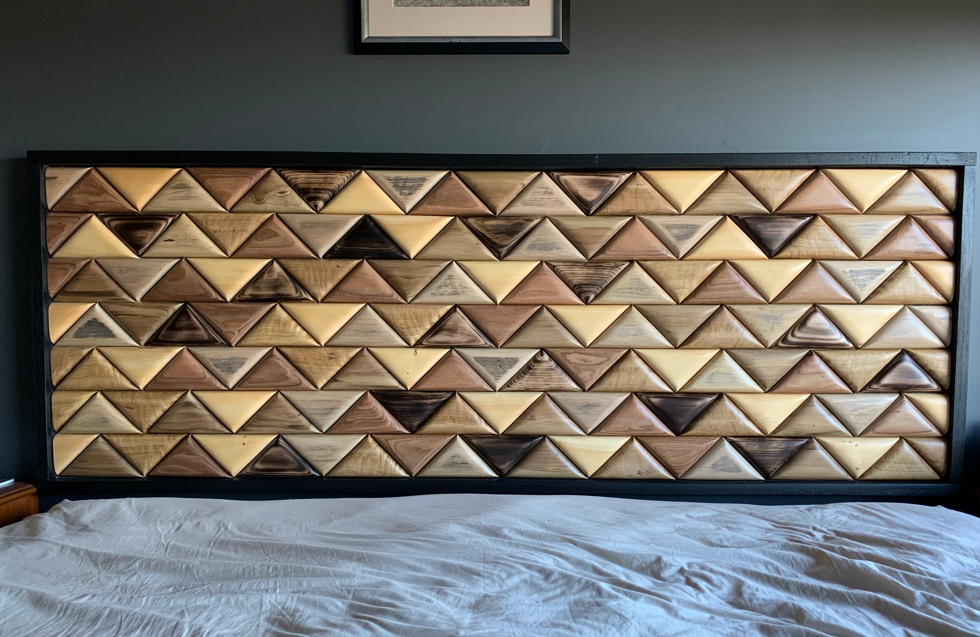 bedhead made from Tasmanian fine timbers